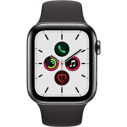 Apple Watch (Series 5) 2019 GPS + mobilná sieť 44mm - Nerezová Čierna - Sport Loop Čierna