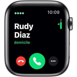 Apple Watch (Series 5) 2019 GPS + mobilná sieť 44mm - Nerezová Čierna - Sport Loop Čierna