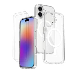 Obal iPhone 17 a 2 ochranna obrazovky - TPU - Priehľadná