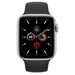 Apple Watch (Series 4) 2018 GPS 44mm - Nerezová Strieborná - Sport Loop Čierna