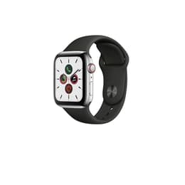 Apple Watch (Series 5) 2019 GPS + mobilná sieť 40mm - Nerezová Strieborná - Sport band Čierna
