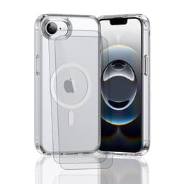 Obal iPhone 16e a 2 ochranna obrazovky - TPU - Priehľadná