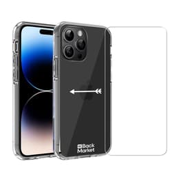 Back Market Obal iPhone 14 Pro a ochranný displej - 60% Recyklovaný plast - Priehľadná