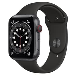 Apple Watch (Series 6) 2020 GPS + mobilná sieť 44mm - Hliníková Vesmírna šedá - Sport loop Čierna