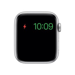 Apple Watch (Series 5) 2019 GPS + mobilná sieť 44mm - Hliníková Strieborná - Sport band Čierna