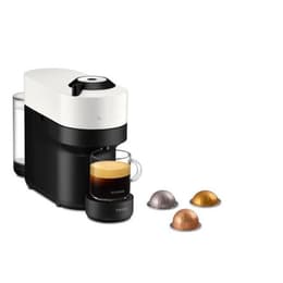 Kombinovaný espresso kávovar Machine a Cafe KRUPS NESPRESSO YY4889FD Vertuo Pop Blanche capsules, Cafetiere compacte, 4 tailles de tasses, Expresso, Bluetoo L - Čierna/Sivá