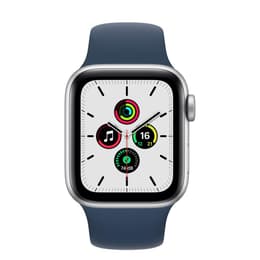 Apple Watch Series SE 1 (2020) GPS 44 mm - Hliníková Strieborná - Sport band Modrá