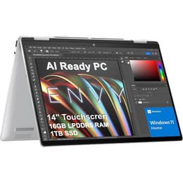 HP Envy x360 2-in-1 14" (2022) - Core i7 - Gen 12 (U) - 16GB - SSD 512 GB + HDD 512 GB QWERTY - Anglická