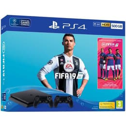 PlayStation 4 Slim 500GB - Jet black + FIFA 19