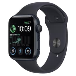 Apple Watch (Series SE) 2022 GPS 44mm - Hliníková Midnight - Sport band Čierna