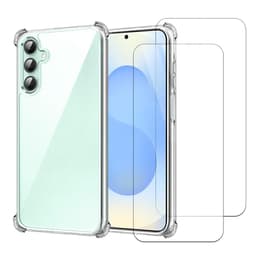 Obal Galaxy S24 FE a 2 ochranna obrazovky - TPU - Priehľadná