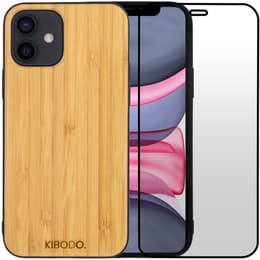 Obal iPhone 11 a ochranný displej - Drevo - Hnedá