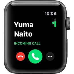 Apple Watch (Series 3) 2017 GPS 42mm - Hliníková Sivá - Sport band Čierna