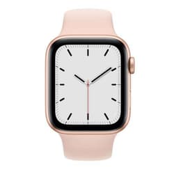 Apple Watch (Series SE) 2020 GPS 44mm - Hliníková Zlatá - Sport Loop Piesková ružová