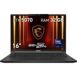 MSI Stealth 16 AI A2HWGG-047ES OLED 16" - Core Ultra 9 285H - 32GB - SSD 1 TBGB NVIDIA GeForce RTX 5070 QWERTY - Anglická