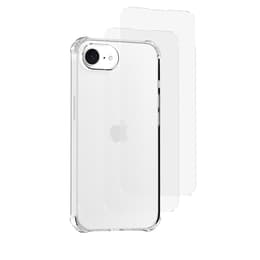 Obal iPhone 16e a 2 ochranna obrazovky - TPU - Priehľadná