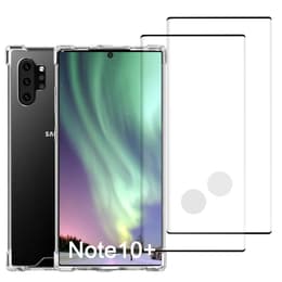 Obal Galaxy Note10+/Galaxy Note10+ 5G a 2 ochranna obrazovky - Recyklovaný plast - Priehľadná