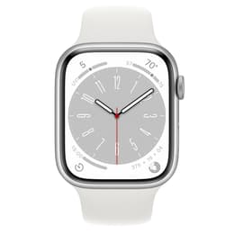 Apple Watch Series 9 (2023) GPS + mobilná sieť 45 mm - Hliníková Strieborná - Sport band Biela