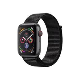 Apple Watch (Series 4) 2018 GPS + mobilná sieť 44mm - Hliníková Vesmírna čierna - Sport band Čierna