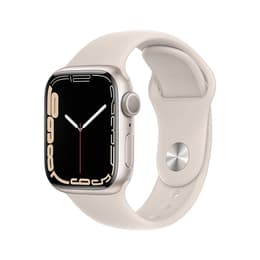 Apple Watch (Series 7) 2021 GPS 41mm - Hliníková Béžová - Sport band Hviezdne svetlo