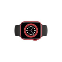 Apple Watch (Series 6) 2020 GPS + mobilná sieť 44mm - Hliníková Červená - Sport band Čierna