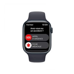 Apple Watch Series 8 (2022) GPS 45 mm - Hliníková Midnight - Sport band Čierna
