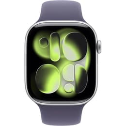 Apple Watch (2025) GPS 46 mm - Hliníková Strieborná - Sport band Sivá