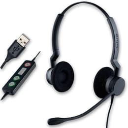 Slúchadlá Jabra BIZ 2300 USB Duo Potláčanie hluku drôtové Mikrofón - Čierna