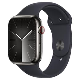 Apple Watch Series 9 (2023) GPS + mobilná sieť 45 mm - Nerezová Grafitová - Sport band Midnight