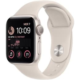 Apple Watch (Series SE) 2022 GPS + mobilná sieť 40mm - Hliníková Starlight - Sport band Hviezdne svetlo