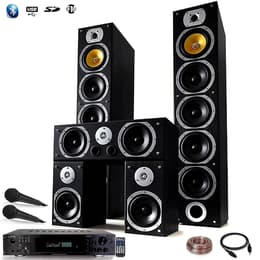 Bluetooth Reproduktor Beng Ensemble Home-cinéma Hifi Karaoké Home SOUND 1240W + ampli 360W + 25M de câble de liaison + 2 Micros - Čierna