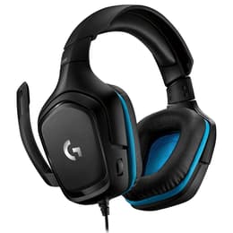 Slúchadlá Logitech G432 gaming drôtové Mikrofón - Čierna/Modrá