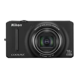 Nikon Coolpix S9200 Kompakt 16 - Čierna