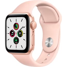 Apple Watch (Series SE) 2020 GPS 40mm - Hliníková Zlatá - Sport Loop Piesková ružová