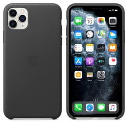 Apple Kožený obal iPhone 11 Pro Max - Koža Čierna