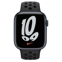 Apple Watch Series 7 (2021) GPS + mobilná sieť 45 mm - Hliníková Midnight - Nike Sport band Čierna