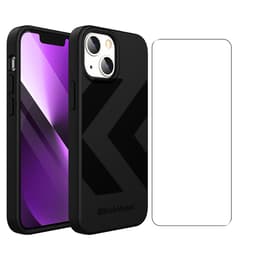 Back Market Obal iPhone 13 a ochranný displej - Recyklovaný plast - čierna (Chevron)