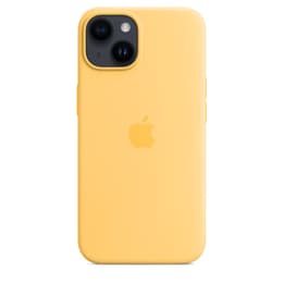 Apple Silikónový obal iPhone 14 - Magsafe - Silikón Oranžová