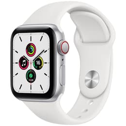 Apple Watch (Series SE) 2022 GPS 44mm - Hliníková Strieborná - Sport band Biela