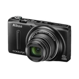 Nikon Coolpix S9500 Kompakt 18 - Čierna