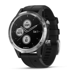 Smart hodinky Garmin Fēnix 5S Plus á á - Čierna/Strieborná