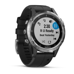 Smart hodinky Garmin Fēnix 5S Plus á á - Čierna/Strieborná