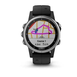 Smart hodinky Garmin Fēnix 5S Plus á á - Čierna/Strieborná