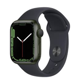 Apple Watch (Series 7) 2021 GPS 41mm - Hliníková Zelená - Sport band Čierna