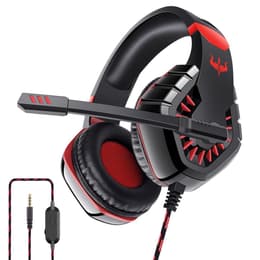 Slúchadlá Ovleng OV-P40 gaming drôtové Mikrofón - Čierna/Červená