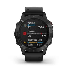 Smart hodinky Garmin Fenix 6 Sapphire á á - Čierna