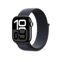 Apple Watch Series 10 (2024) GPS + mobilná sieť 46 mm - Hliníková Jet Black - Sport loop Modrá