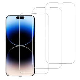 3 ochranna obrazovky Evetane iPhone 15 Pro - Priehľadná