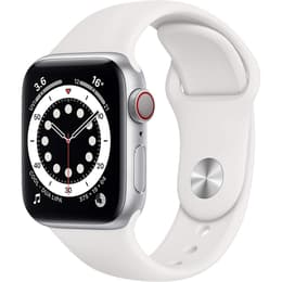 Apple Watch (Series 6) 2020 GPS + mobilná sieť 40mm - Hliníková Strieborná - Sport band Biela