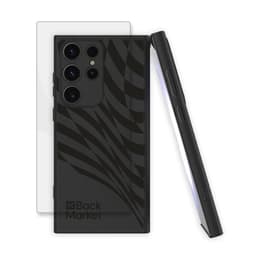 Back Market Obal Galaxy S23 Ultra a ochranný displej - Recyklovaný plast - Čierna